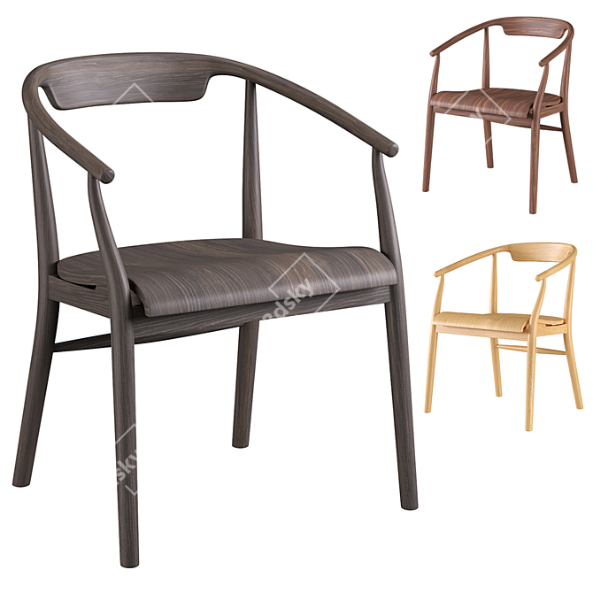 B&B Italia Jens SJ61L Chair 3D model image 1