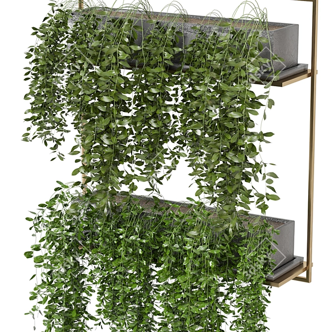 Elevate Your Space with Hanging Plants 3D model image 3