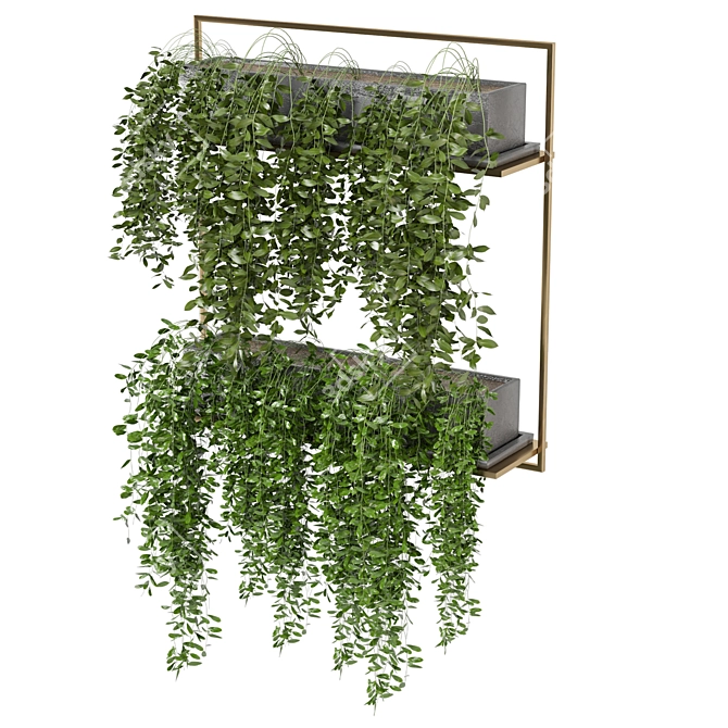 Elevate Your Space with Hanging Plants 3D model image 5