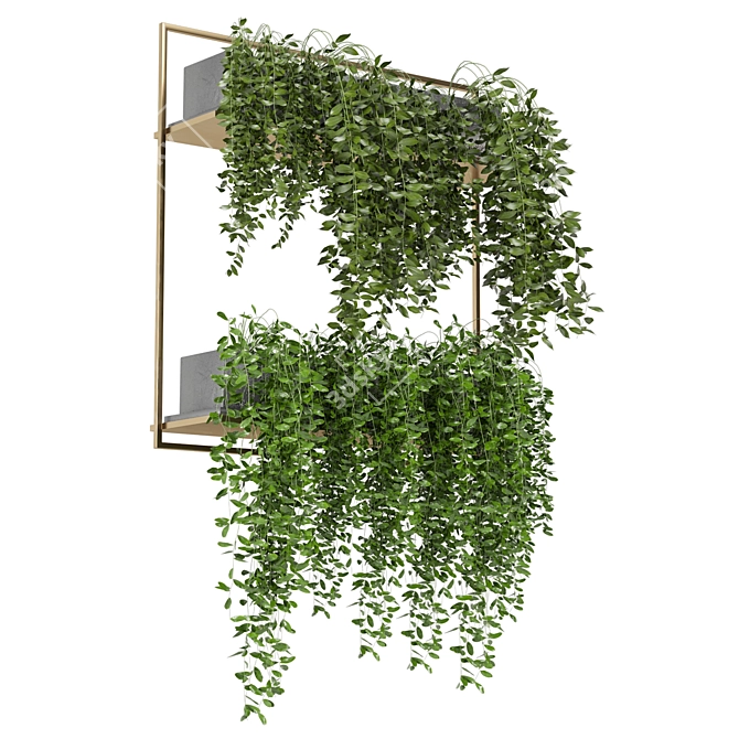 Elevate Your Space with Hanging Plants 3D model image 6