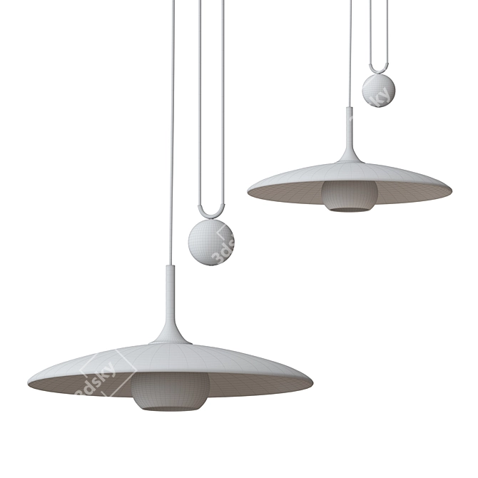 Gleaming Alchemy Pendant Lamp 3D model image 2