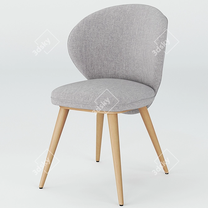 Anesis ROSE Chair: Elegant and Comfortable Seating Solution 3D model image 1