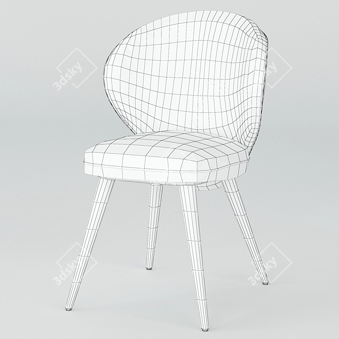 Anesis ROSE Chair: Elegant and Comfortable Seating Solution 3D model image 4