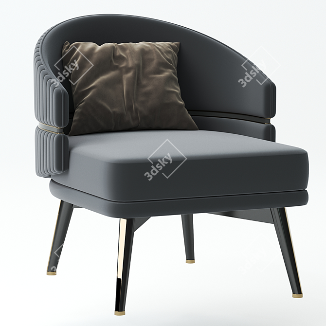 Modern Billy Armchair: Stylish Comfort 3D model image 1