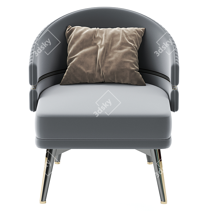 Modern Billy Armchair: Stylish Comfort 3D model image 3