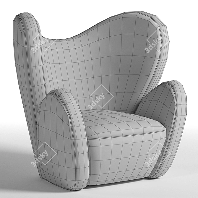 Gigantic Cozy Throne 3D model image 6