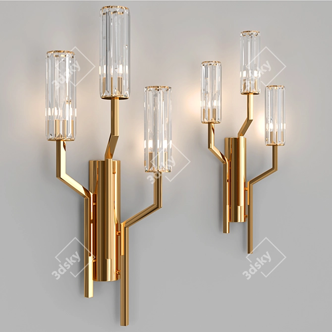 Sleek IRLIN TRIO Pendant Lights 3D model image 2