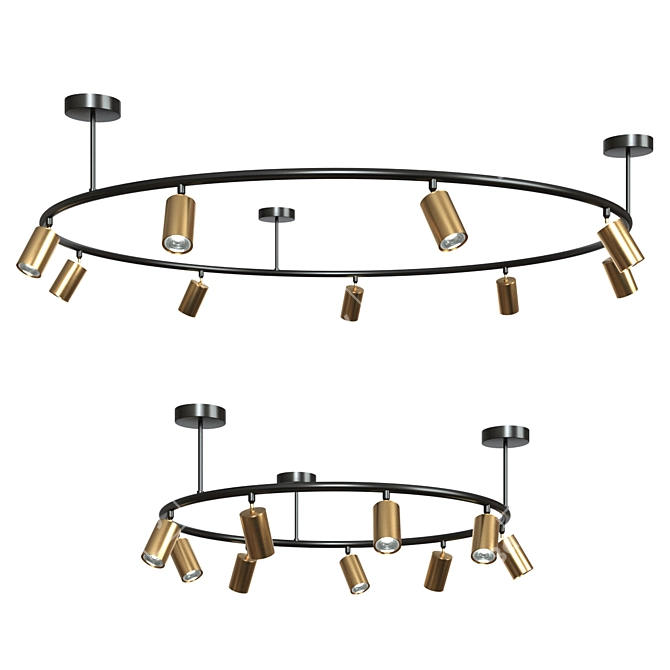 Giffin Round: Modern Circular Spots 3D model image 1