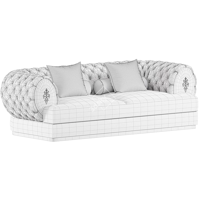 Elegant Visionnaire Oberon Sofa 3D model image 3