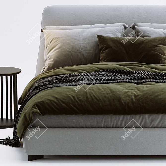 Elegant Molteni Greenwich Bed 3D model image 2