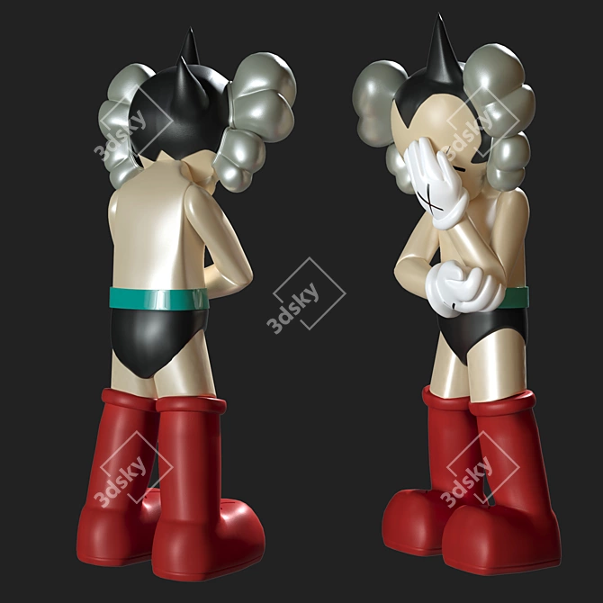 Limited Edition KAWS AstroBoy 3D model image 2