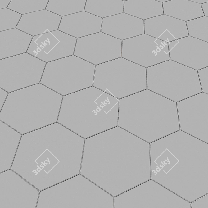 Beige Brussels Matte Ceramic Tiles 3D model image 3