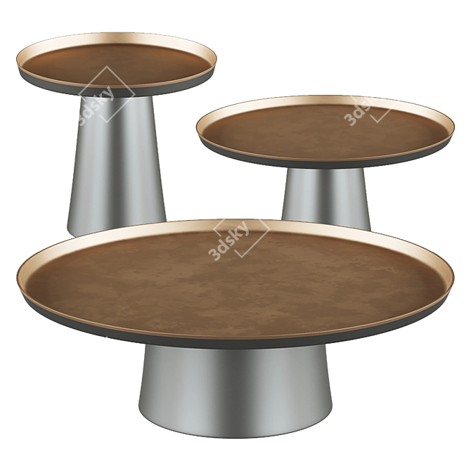 Stylish Amerigo Coffee Table 3D model image 1
