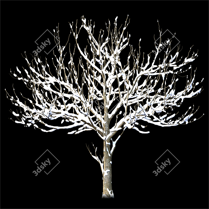 Lush Landscape Tree: 3D Model 3D model image 3