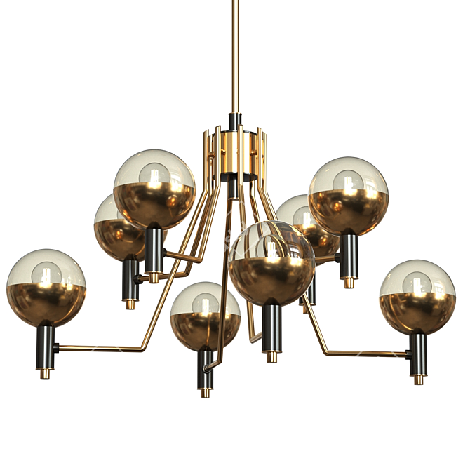 Sleek Modern Tum Pendant Light 3D model image 1