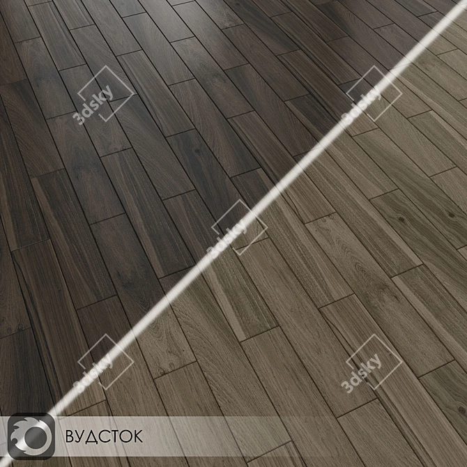 Vudstok Ceramic Wall Tiles - Matte Finish 3D model image 4