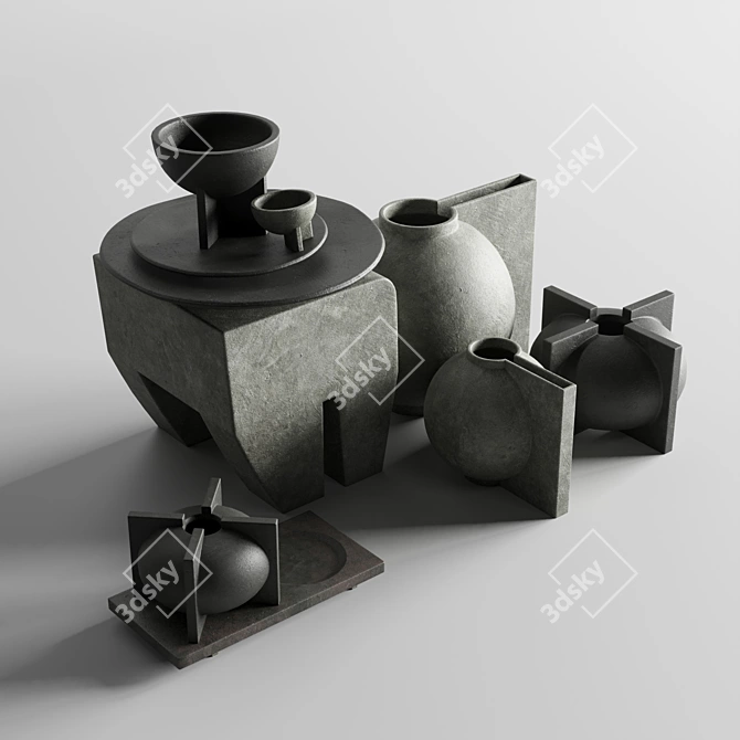 101 Copenhagen Kyoto Vase & Osaka Bowl 3D model image 2