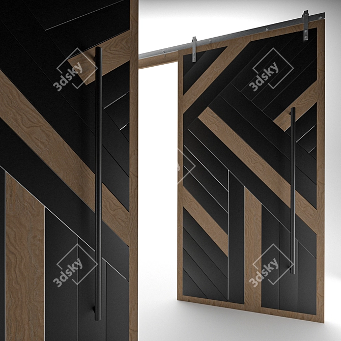 Contemporary Door Design 3D model image 1