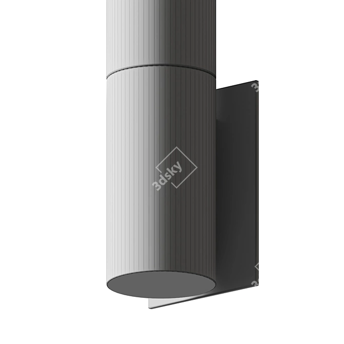 Sleek Magnum LED Wall Sconce 3D model image 3