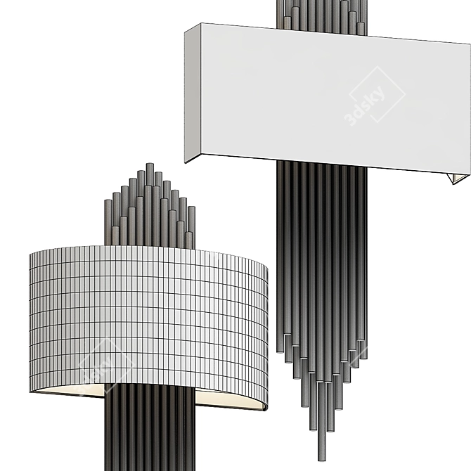 Elegant Tarito Wall Lights 3D model image 3