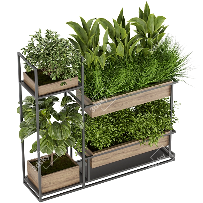 Leafy Elegance: Collection Plant Vol 296 3D model image 1