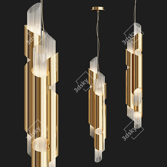 Elegant Draycott Pendant by Luxxu 3D model image 1