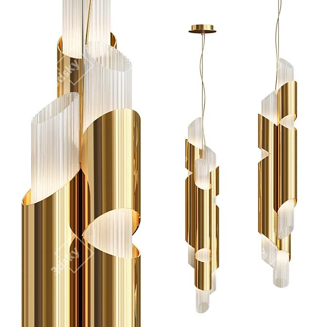 Elegant Draycott Pendant by Luxxu 3D model image 3