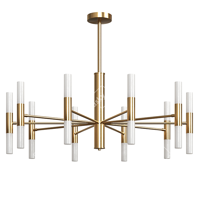 Sleek Chandelier Collection 3D model image 2