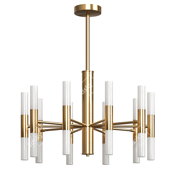 Sleek Chandelier Collection 3D model image 3