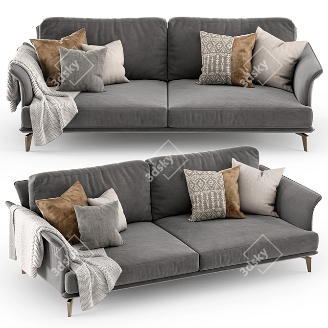 MAXIM Nube Italia: Stylish and Comfortable Sofa 3D model image 1