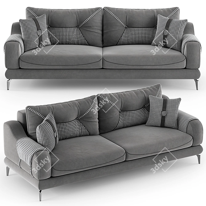 Fendi MELLONI Sofa: Luxurious Comfort 3D model image 1