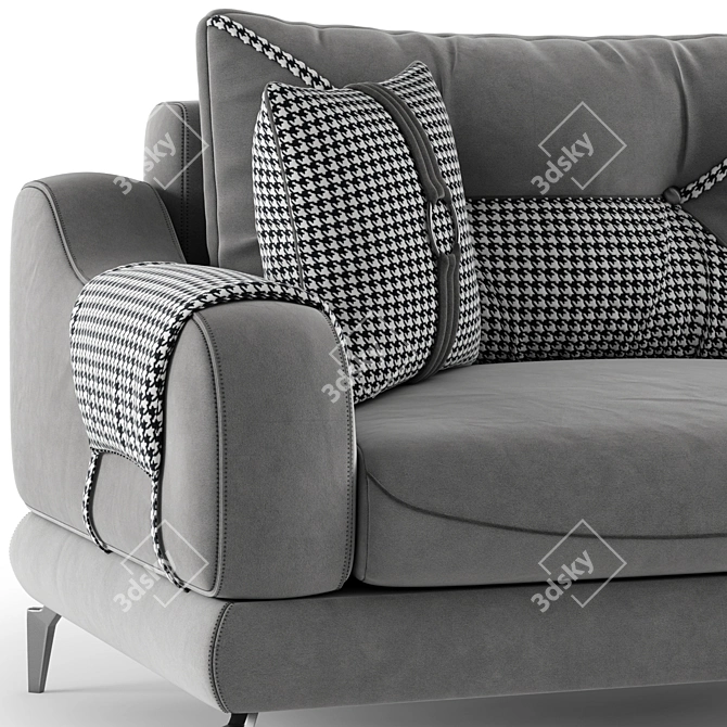 Fendi MELLONI Sofa: Luxurious Comfort 3D model image 3