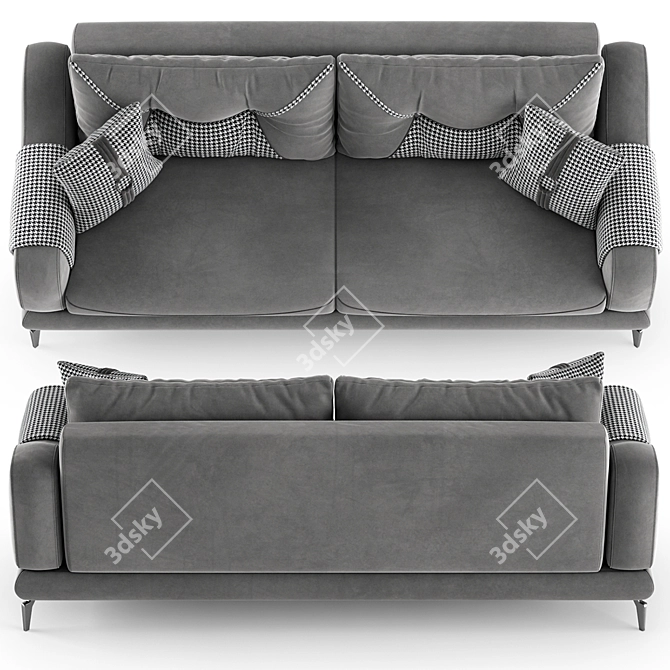 Fendi MELLONI Sofa: Luxurious Comfort 3D model image 4