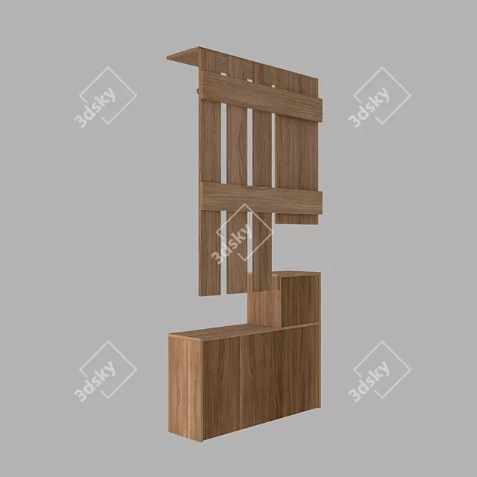 Sleek Modern Hallway Furniture 3D model image 5