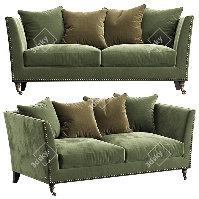 Victory Classic Sofa: Perfection in Proportions 3D model image 1