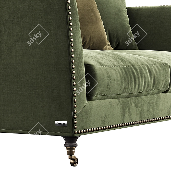 Victory Classic Sofa: Perfection in Proportions 3D model image 3