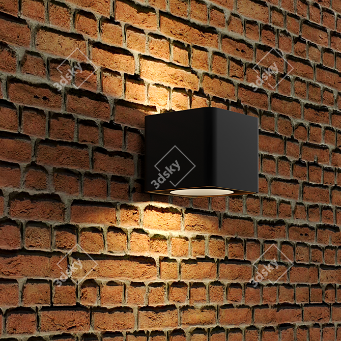 Sleek 3D Brick Loft Texture 3D model image 2