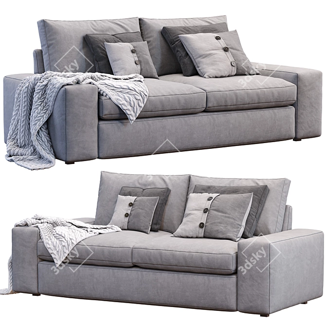 Modern Comfort: Kivik Sofa by Ikea 3D model image 1