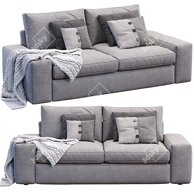 Modern Comfort: Kivik Sofa by Ikea 3D model image 2