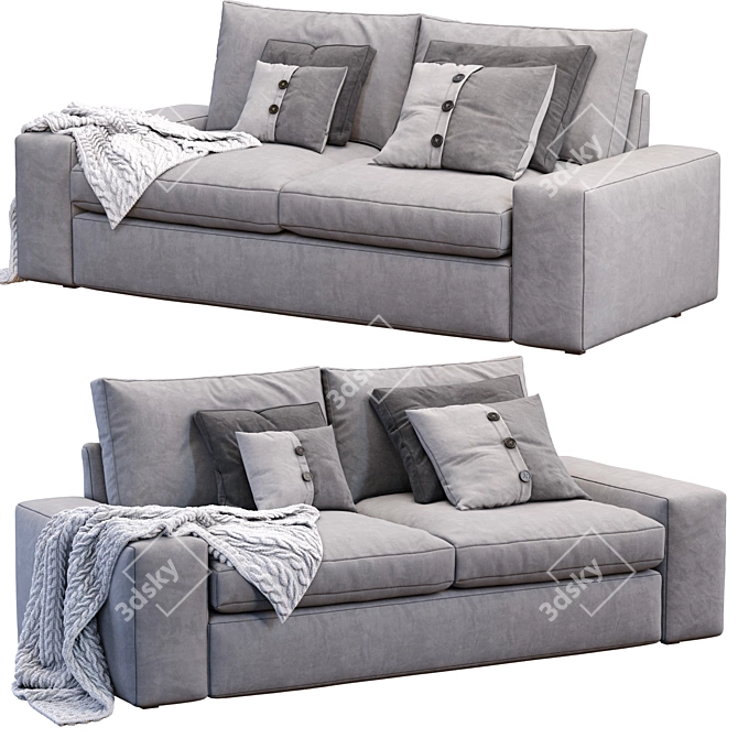 Modern Comfort: Kivik Sofa by Ikea 3D model image 4