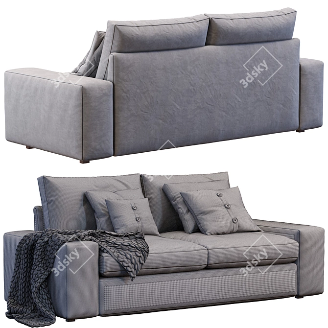 Modern Comfort: Kivik Sofa by Ikea 3D model image 5