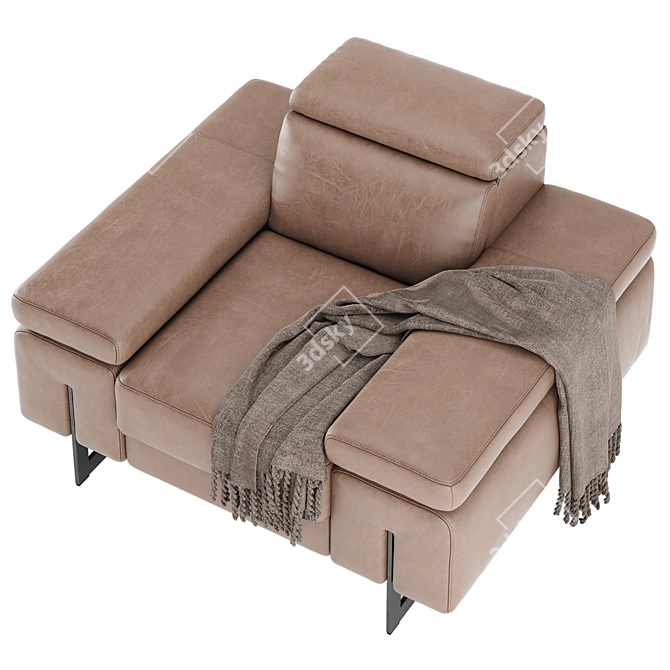 Stylish Elegance: Egoitaliano CANDICE Armchair 3D model image 4