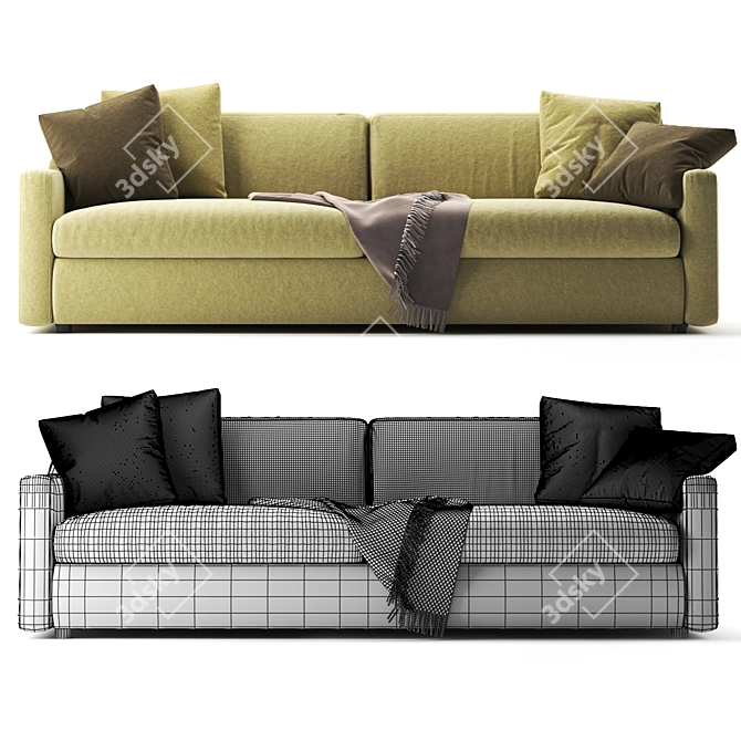 Modern Bodema George Sofa: Stylish and Versatile 3D model image 2