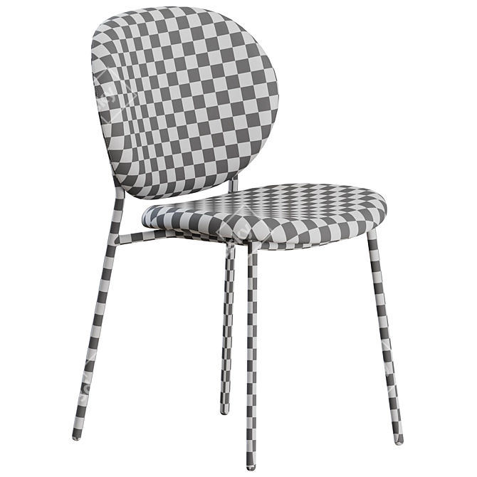 Retro-Style Ines Chairs: Elegant & Stylish 3D model image 3