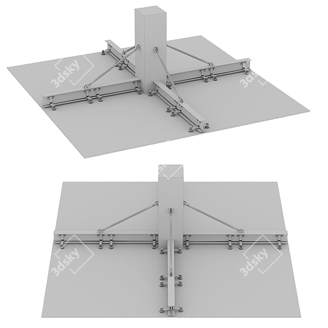 Modern Glass Canopy NO8 3D model image 3