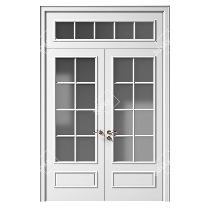 Elegant Volhovec Paris Doors 3D model image 2