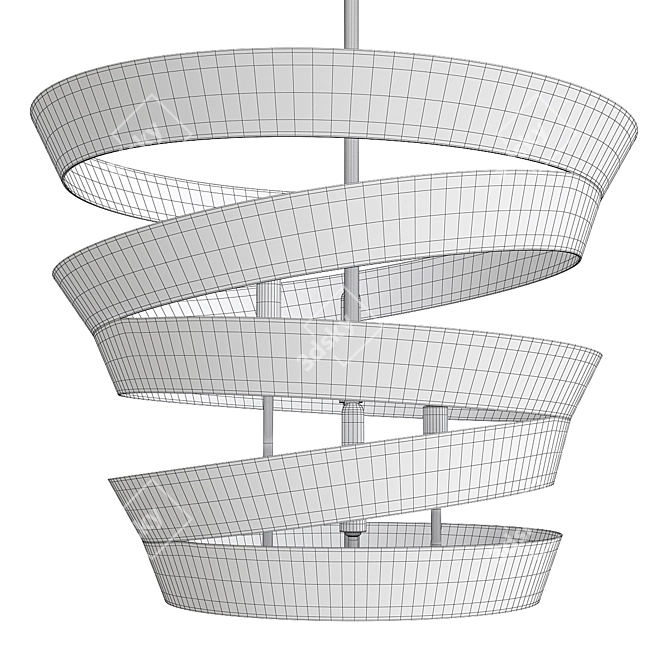 Modern Geometric Culter Pendant Light 3D model image 2