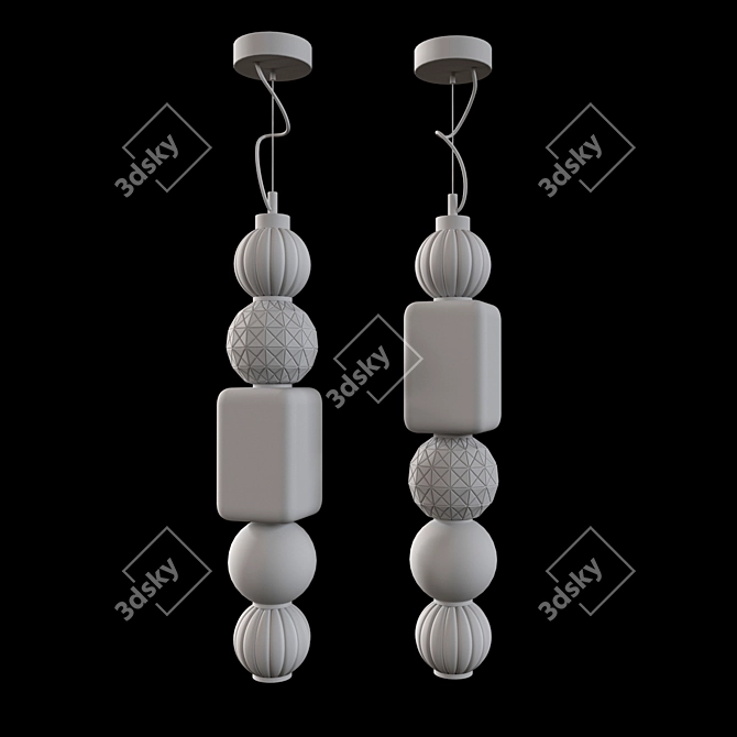 Maytoni LED Modular Pendant 3D model image 2