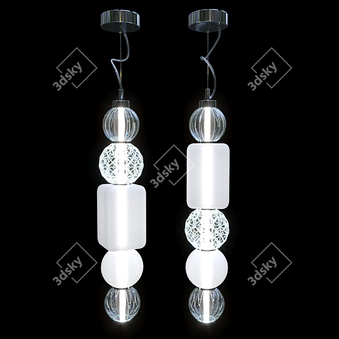 Maytoni LED Modular Pendant 3D model image 3