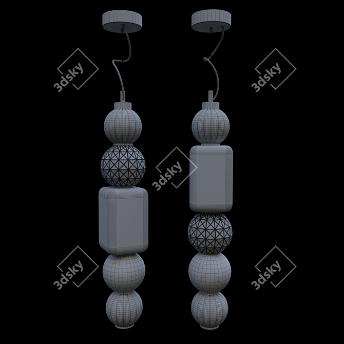 Maytoni LED Modular Pendant 3D model image 4